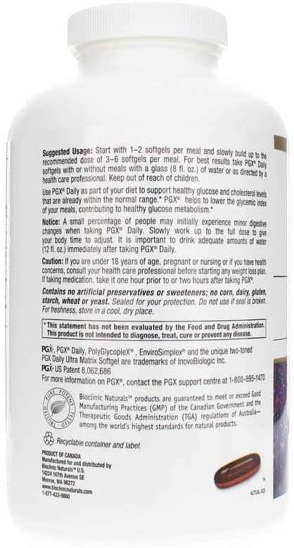 Bioclinic Naturals Pgx Daily Ultra Matrix Softgels 360 Gels