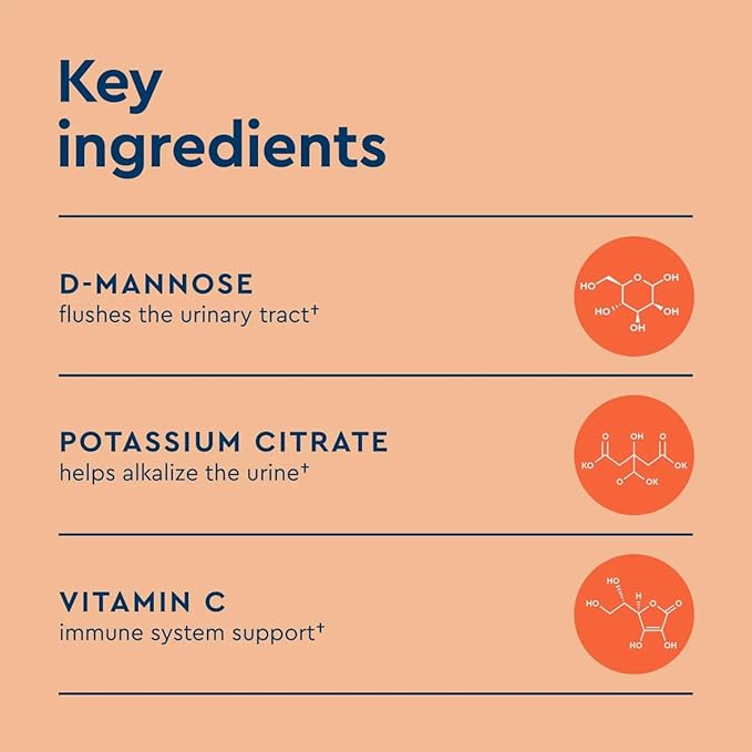 Uqora Flush - Urinary Tract* with D-Mannose, Vitamin C, Vitamin B6, Potassium, Magnesium & Calcium - Gluten-Free & Vegan - Unflavored - 20 Packets (2 Pack)