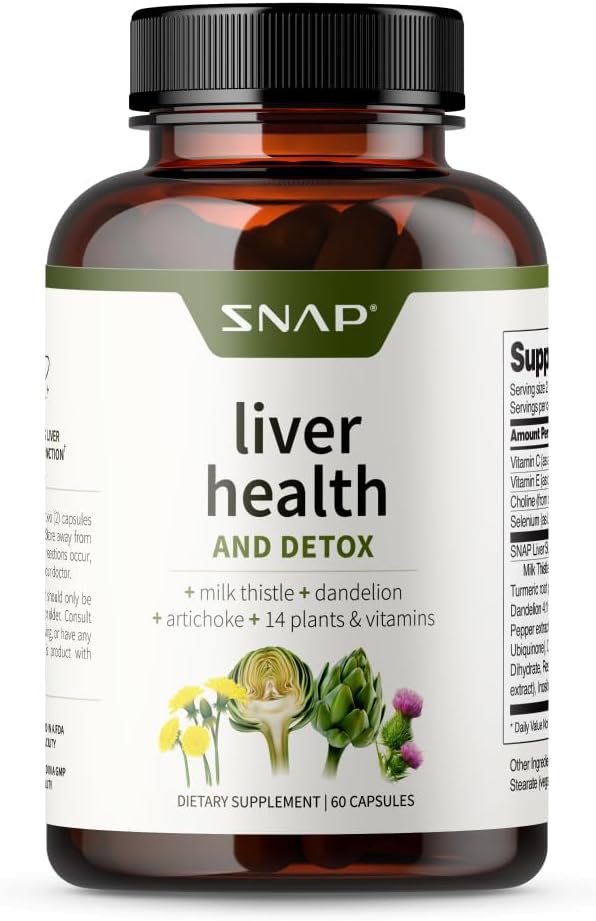 Snap Supplements Liver Health Support Supplement, 60 Count