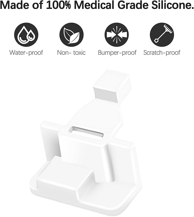 Silicone Saltwater Pods Refills Accessories Compatible (10 Pack-White)