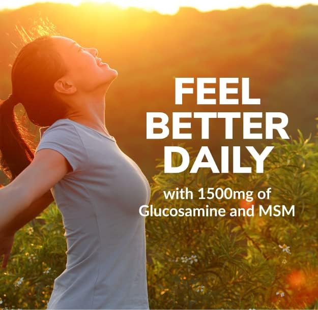Vegan Liquid Glucosamine Supplement Plus MSM 1500mg Glucosamine 32 oz