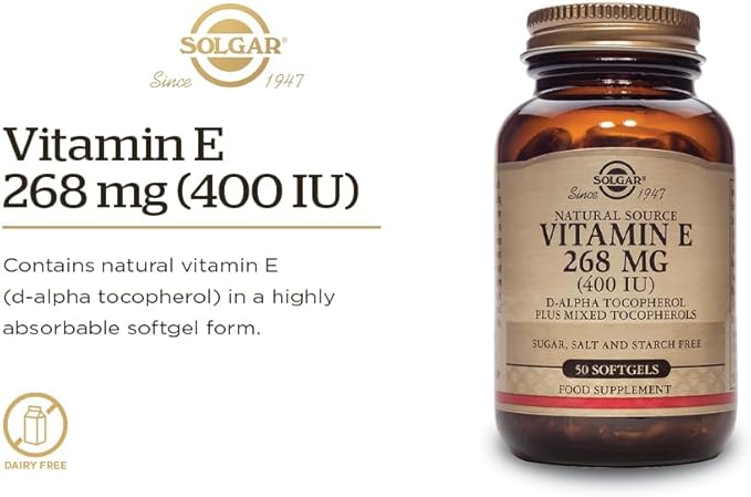 Solgar Vitamin E 268 mg (400 250 Mixed 250 Servings