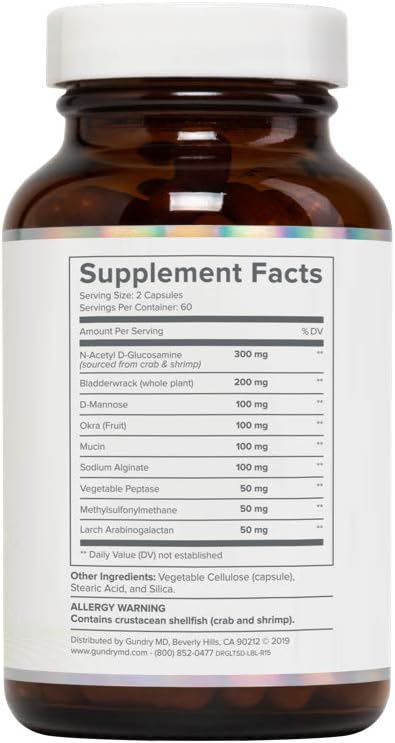 Gundry MD® Lectin Shield™ Intestinal Health Support and Digestive Strength Supplement, 120 Count