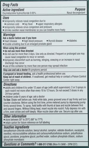Afrin No Drip Severe Congestion Maximum 12 Hour 2 x 0.5 Fl 1