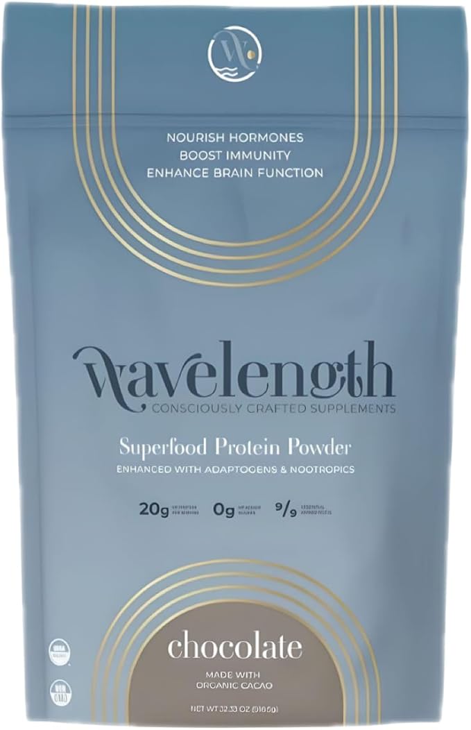 CHOCOLATE Organic Plant-Based Superfood Protein Powder! (32.33 oz,