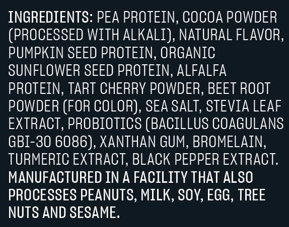 Vega Sport Premium Vegan Protein Powder, Chocolate 30g Plant 5g BCAAs, 12 x 1.6 oz