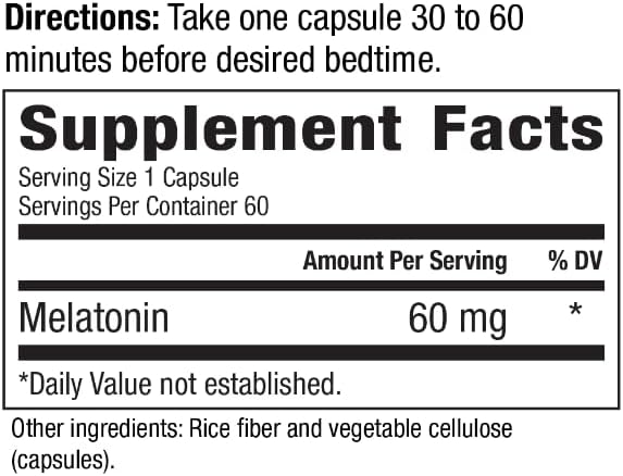 Melatonin 60mg | High Dosage Melatonin
