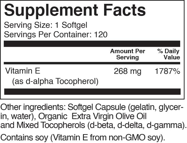 Vitamin E 400 IU Supplement 120 Gel