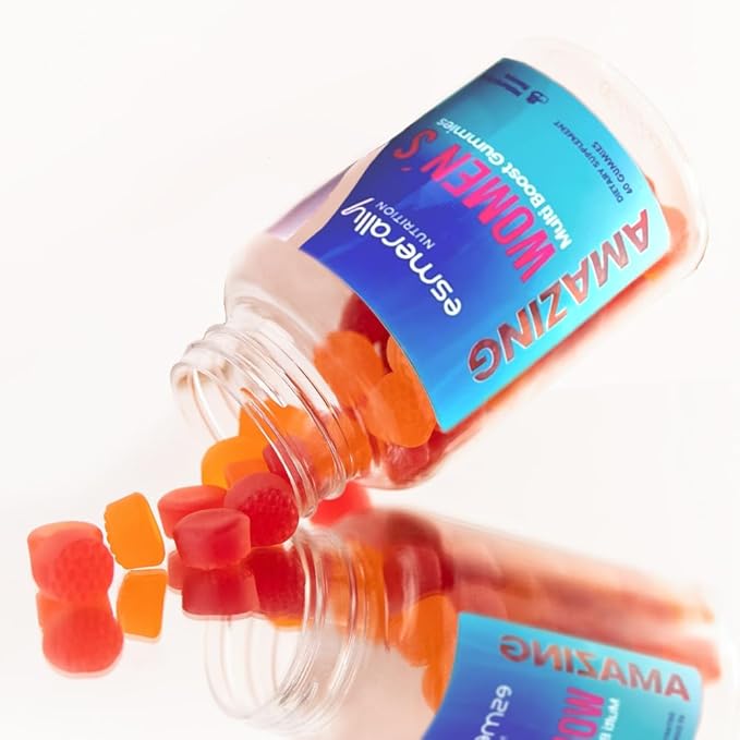 Multivitamin for Women - 180 Multivitamin Gummies - Vitamins for Women - Natural Fruit Flavor - Gluten Free & Non GMO - Pack x 3 Bottles.