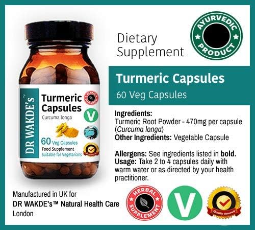 Turmeric Capsules (Curcuma Longa, 60 Veg