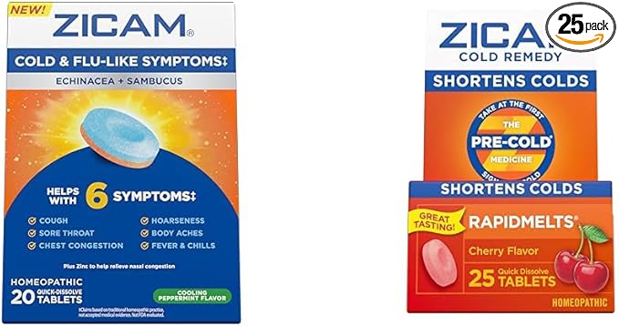 Zicam Cold & Flu Symptoms 20 25 Count