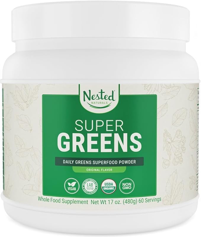 Super Greens Daily Greens Superfood Powder w/20+ Whole 60 Servings