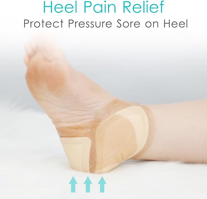 Heel Silicone Foam Dressing Heel Ulcer 8"x 8" 8" (Pack 1)