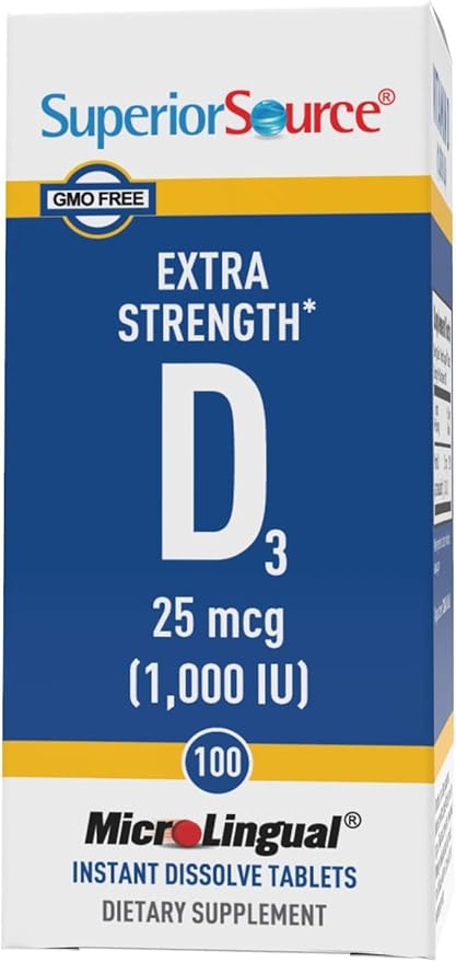 Superior Source Vitamin D3 1000 IU, 100 Count,