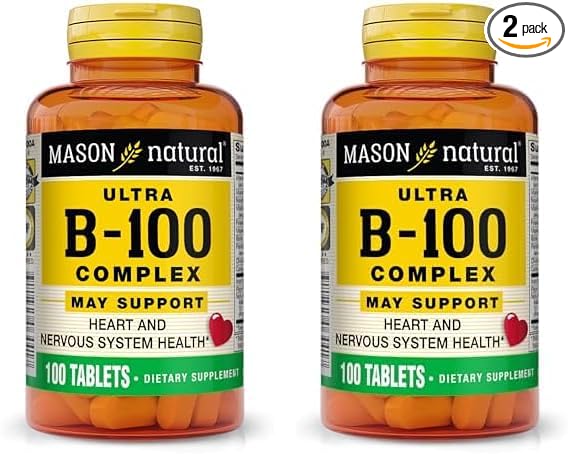 MASON NATURAL Ultra B-100 Complex 100 Tablets 2)