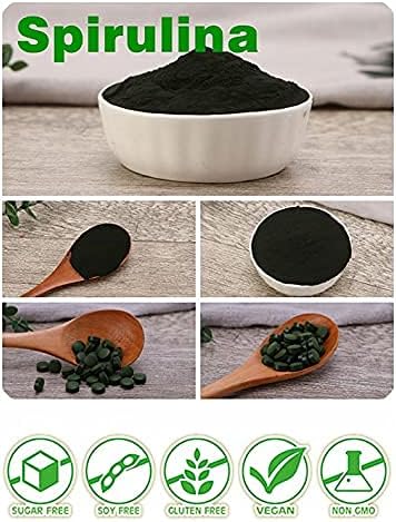 Certified 100% Organic Spirulina Powder 4.23oz/120g B-12 with