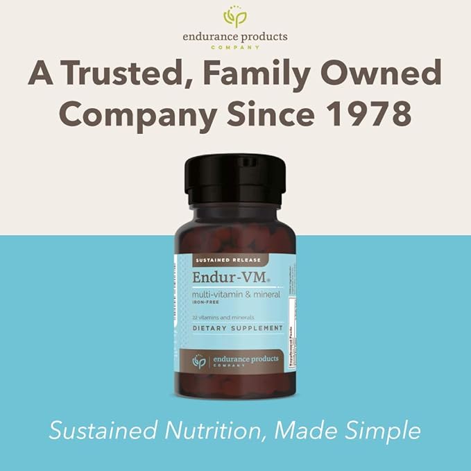 ENDUR-VM - WITHOUT IRON – Sustained-Release B12 - 60 Tablets
