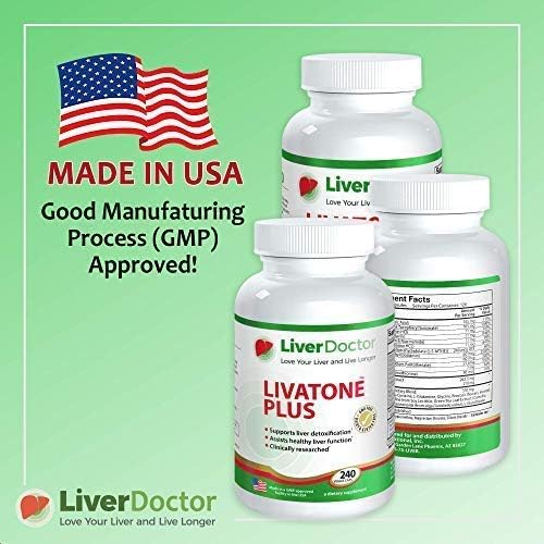 Plus Liver Detox Capsules Liver Cleanse (240 Count)