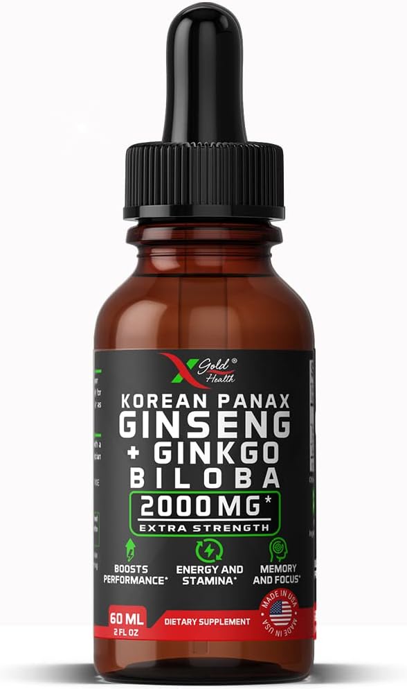 Korean Red Panax Ginseng 2000mg + 2 fl