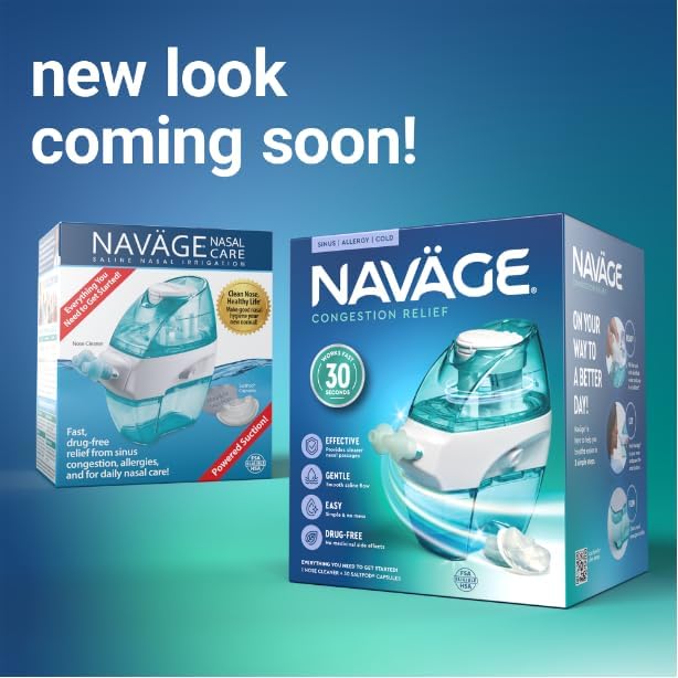 Navage Nasal Care Starter Bundle Nose 20 SaltPods, 10 SaltPods