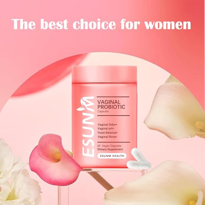 Women's Vaginal Health Supplement,Vaginal Probiotics for Women pH Balance Prebiotics & Lactobacillus Probiotic,Promote Healthy Vaginal Odor & Vaginal Flora, 60 Count