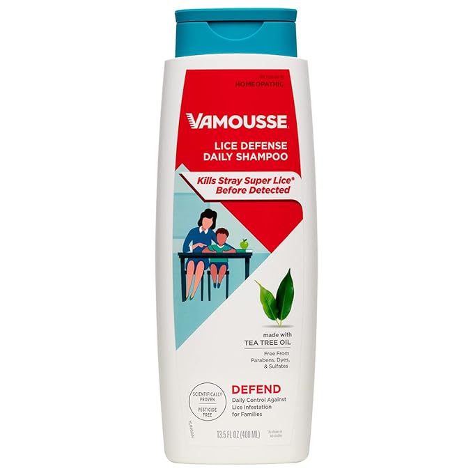 Vamousse Lice Defense Daily Shampoo, Kills (13.5 Oz)