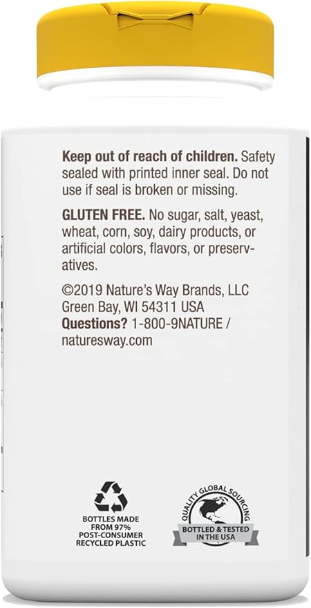 Nature's Way Calcium & Magnesium Mineral 750 mg 250 Capsules