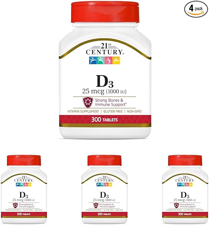 21st Century D 1000 IU Tablets, 300 Count 4)