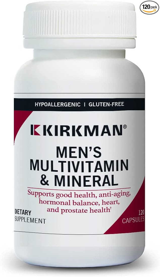 Kirkman 60 to 90 Men’s Multi-Vitamin 120 Vegetarian