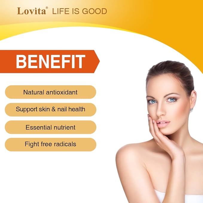 Lovita Vitamin E 400 IU Softgels, 268 mg 60 Vegetarian 3)
