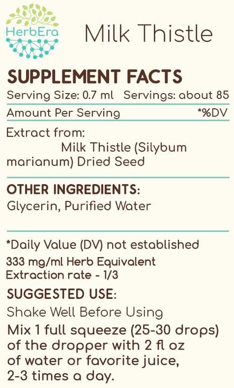 Milk Thistle B60 Alcohol-Free Herbal Extract 2 fl