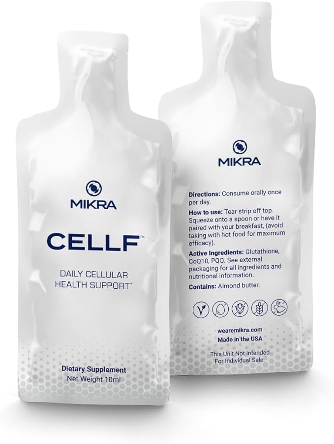 CELLF™ 2.0 Cellular Performance Supplement 30 Day CoQ10 PQQ 10ml Each