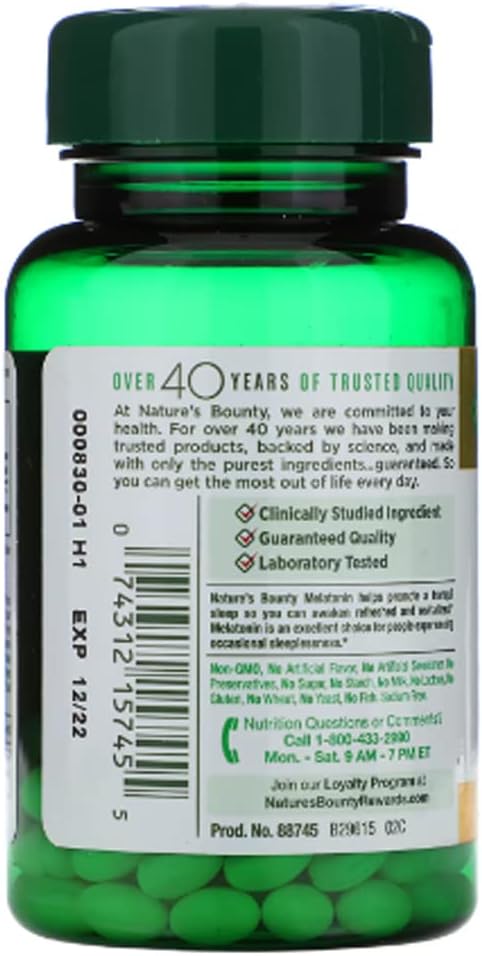 Nature's Bounty Super Strength Melatonin 5mg 90 ea