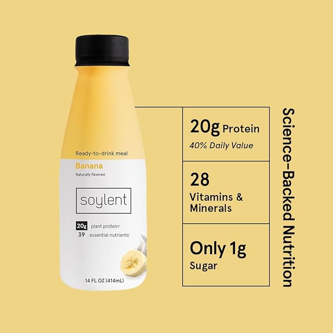 Soylent Banana Plant Protein Meal Replacement 14 fl