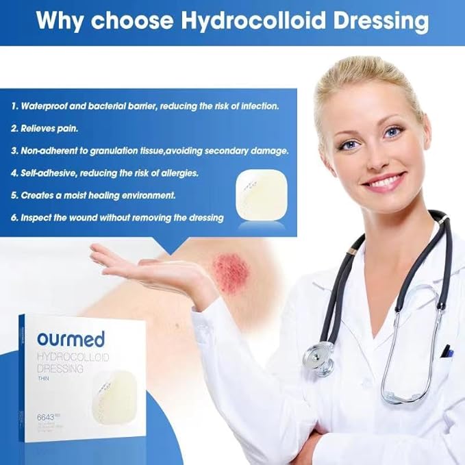 Hydrocolloid Bandages 2" x 2", 10