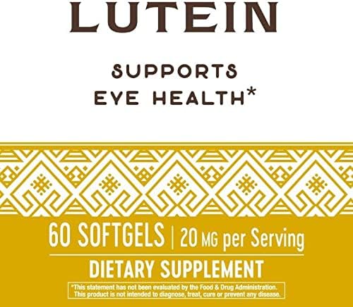 Nature's Way Lutein, Supports Eye Health*, 60 Soft