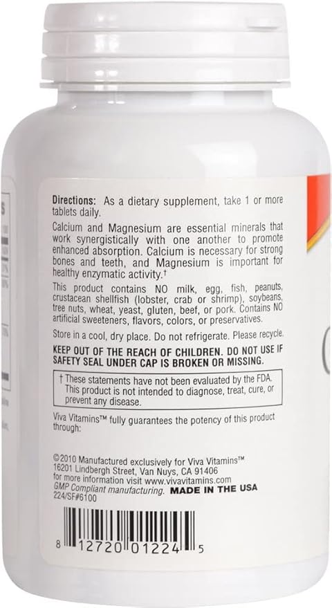 CalMagD - Calcium Supplement w/Magnesium Vitamin D3 - 600 Magnesium 300 Plus 250 Tabs