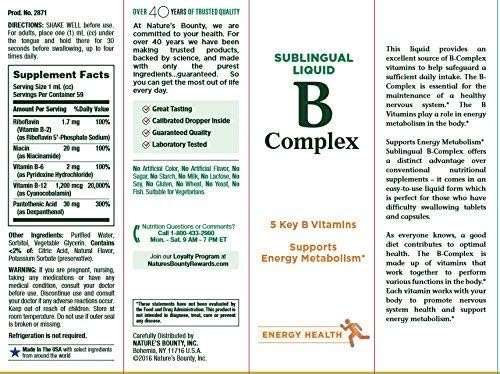 Nature's Bounty Vitamin B Complex sublingual 2 Fl 2)