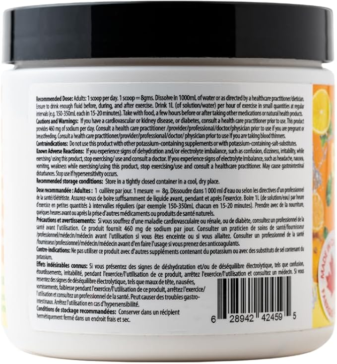 Advance Electrolytes w/Key Nutrients, Minerals & Vitamins | Antioxidant | Pre&Post Workout Hydration Solution | Boost Energy | Helps Body Hydrate During Physical Activities | Made in Canada