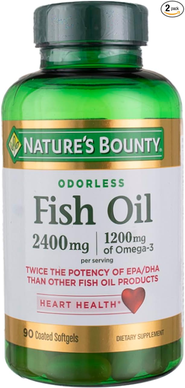 Nature's Bounty Fish 2400 mg OilSoftgels 90 ea 2)