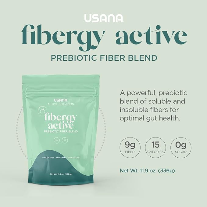 USANA Fibergy Active with Prebiotic Fiber 336 Grams 28 Servings