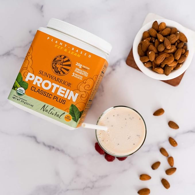 Sunwarrior Vegan Organic Protein Powder Plant-based 5 Superfood 15 Servings
