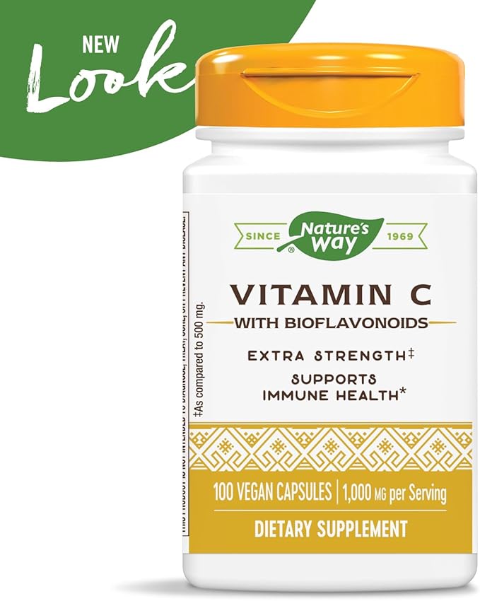 Nature’s Way Vitamin C with Bioflavonoids 1 g 100 Capsules