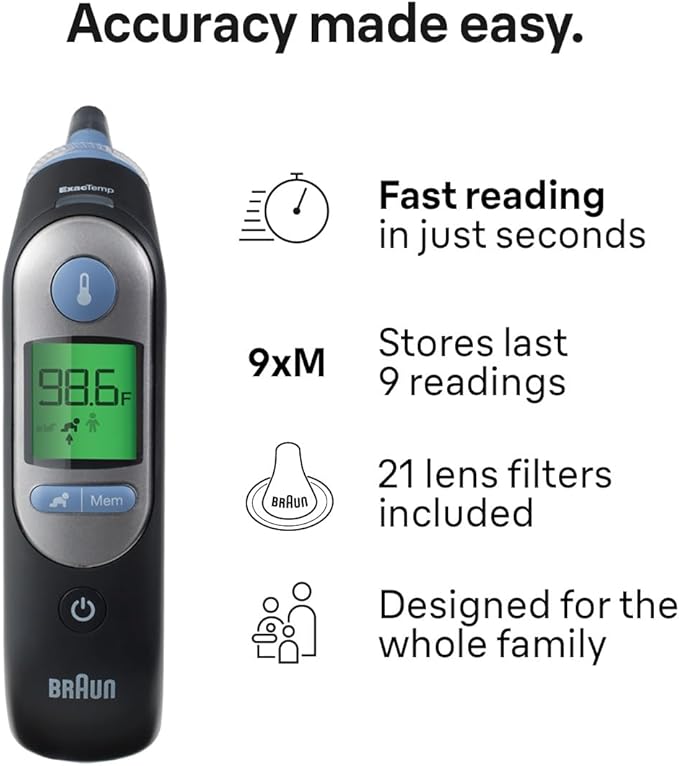 Braun ThermoScan 7 Digital Ear Thermometer, 1 Brand