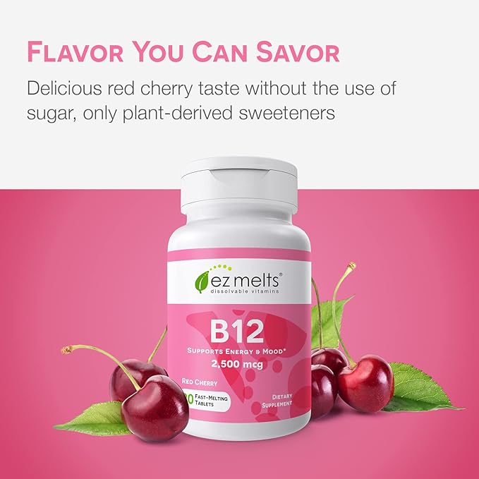 EZ Melts B12 Sublingual Vitamin 2,500 3-Month Supply
