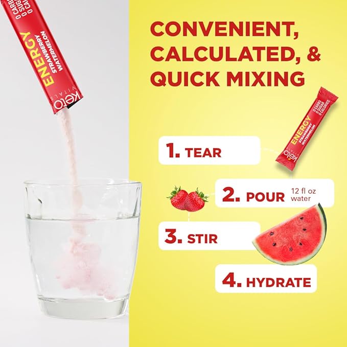 Keto Vitals Keto Electrolyte Energy Drink 30 Count