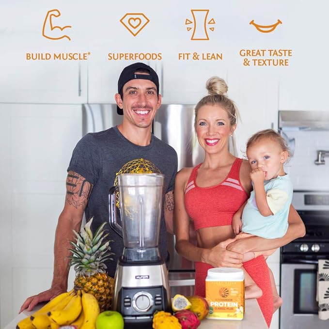 Sunwarrior Vegan Organic Protein Powder Plant-based 5 Superfood 15 Servings