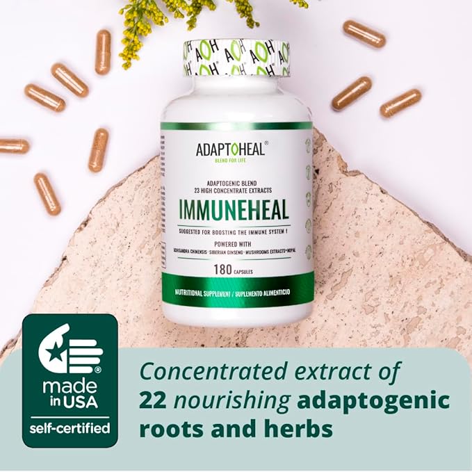 Immuneheal – Adaptogen, Immune System Booster (180 Capsules)