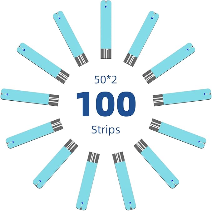 Metene TD-4116 Blood Glucose Test Strips, 100 Count TD-4116 Blood