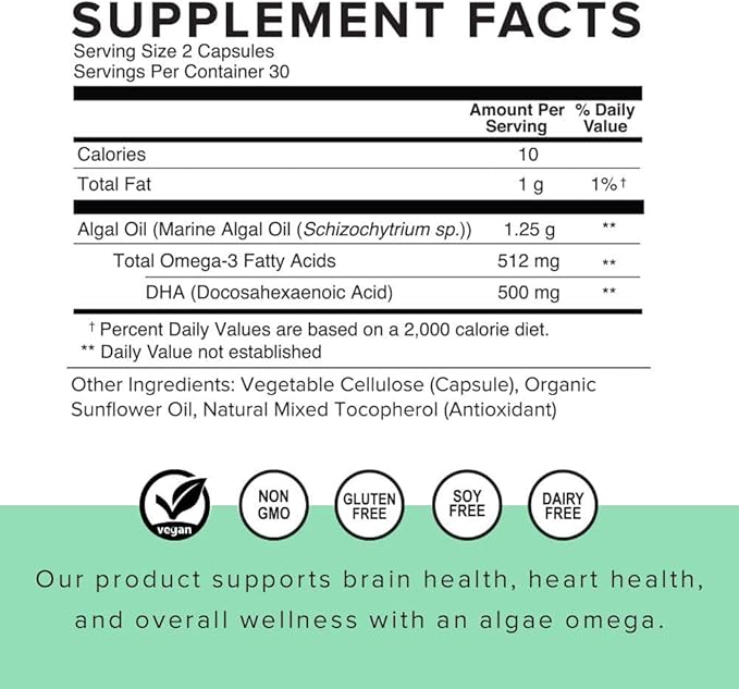 Truvani Algae Omega 3 30 Day